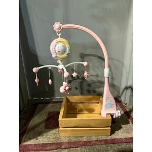 Pink Musical Baby Mobile Crib Cot - Infant Music - Nursery Decor